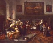 Jan Steen The Christening oil painting reproduction